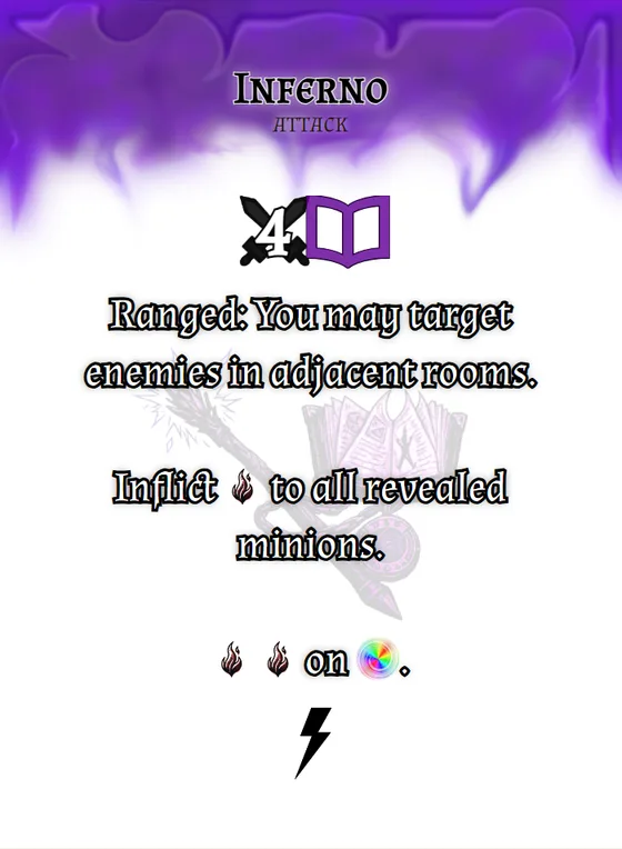 The Mage's Inferno ability card