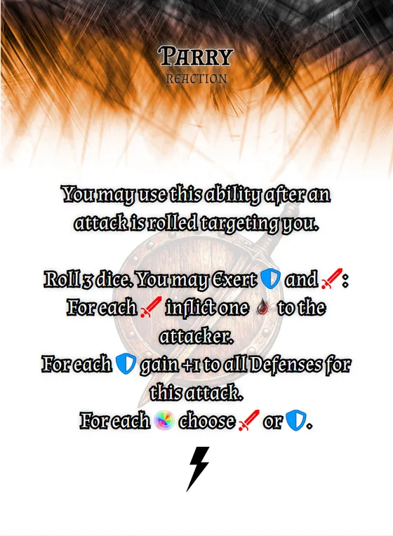 The Warrior's Parry ability card