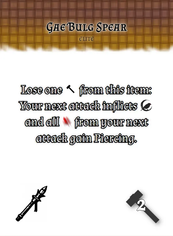 The Gae Bulg Spear item card