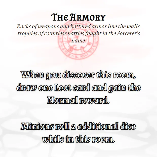 The Armory, a room tile from the tower
